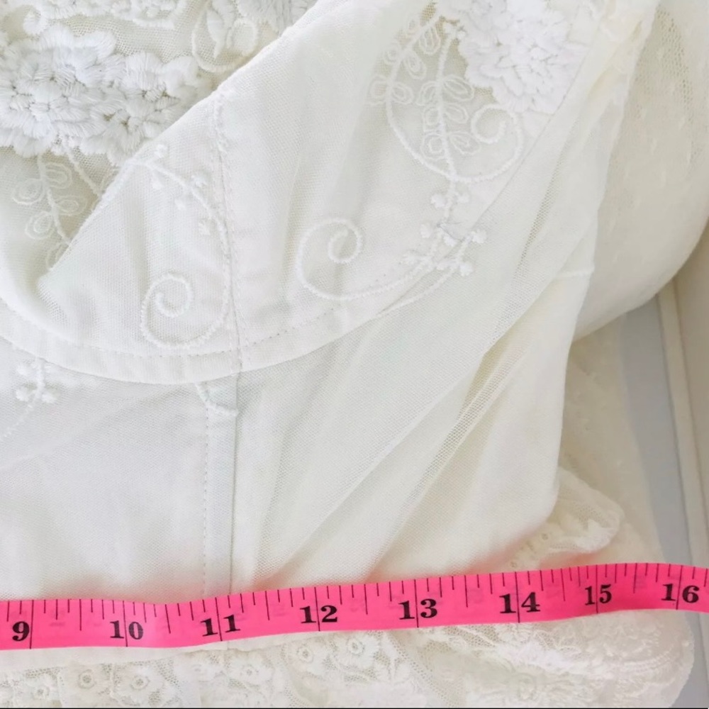 Spell & the Gypsy Free People Zoe White Tulle Wedding Bridal Ball Gown XL BNWT - Picture 10 of 15
